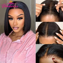 Glueless 13x4 Short Bob Lace Front Wig Premium Human Hair