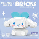 Hello Kitty Decorative Building Block Set with Kuromi and My Melody - Sanrio Anime Figure Toy for Kids and Adults  ourlum.com Cinnamoroll 208PCS NO BOX 