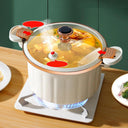 8L Korean Enamel Micro Pressure Soup Pot Non Stick Stewing Pot