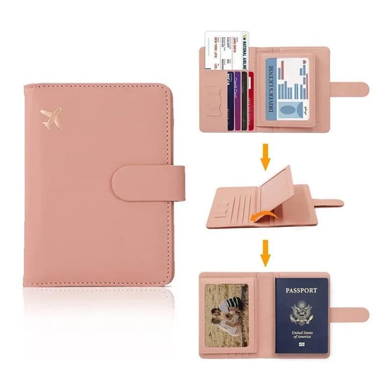 Passport Cover: Stylish PU Leather Protector with Card Slot  ourlum.com   