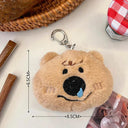 Capybara Plush Toy Keychain Bag Charm Stylish Animal Accessory