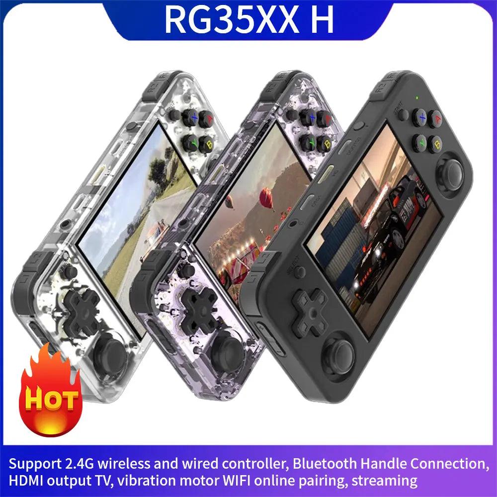 ANBERNIC RG35XX H Handheld Game Console Linux 3.5 inch IPS Screen H700 Retro Video Games Player 3300mAh 64G 5528 Classic Games  ourlum.com   