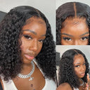 Luxurious Brazilian Deep Curly Bob HD Lace Front Wig