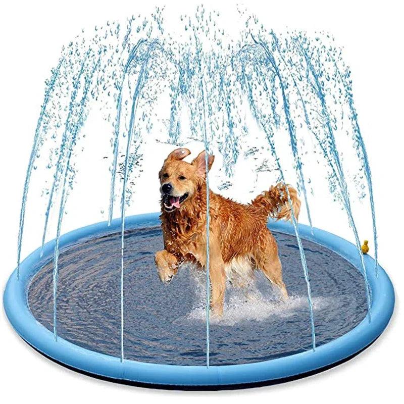 Summer Pet Interactive Water Sprinkler Pad Cooling Mat for Dogs  ourlum.com   