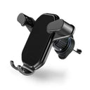 Car Phone Holder Gravity Stand: Secure Air Vent Mount for iPhone Samsung GPS  ourlum.com Black  