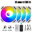 Wovibo RGB ARGB Fan Cooler: Advanced PC Cooling with Customizable Lighting  ourlum.com White 4 in 1 as shown in photo ARGB | United State