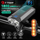 X-Tiger Bike Light Headlight Bicycle Lamp With Power Bank