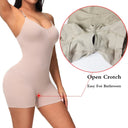 GUUDIA Seamless Open Crotch Shapewear Bodysuit for Tummy Control & Butt Lifting