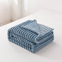 1pc Solid Color Flannel Blanket Soft Warm Throw for Travel