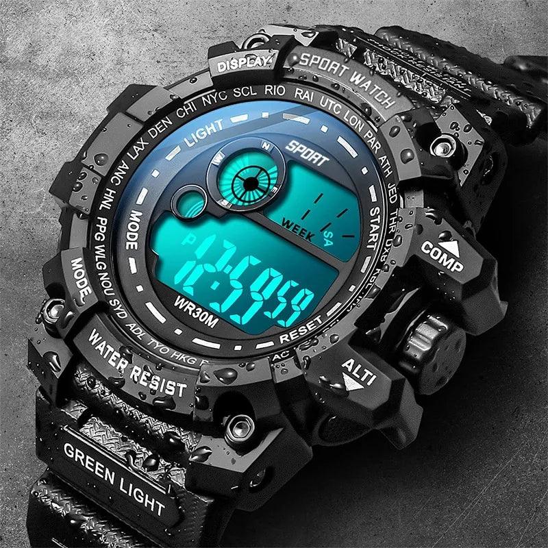 LED Sport Watch: Luminous Military Timepiece for Men: Rugged Army Style  ourlum.com   