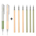 Crafty Cutters Set: Precision Blades for Scrapbooking, Stickers, and DIY Crafts  ourlum.com green orange-8pcs  