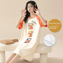 Cotton Korean Summer Pajamas Stylish Integrated Dress Wear