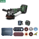 21V Brushless Angle Grinder Cordless 4 Inch Electric Tool