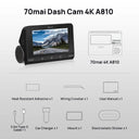 70mai Dash Cam A810 UHD 4K: Superior Image Quality & Safety Features  ourlum.com Front Cam A810 CHINA No TF Card