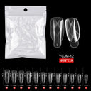 Extension False Nails Art Tips Acrylic Fake Finger Gel Polish Mold Sculpted Full Cover Press on Nails Manicures Accessories Tool  ourlum.com YCJM-12  