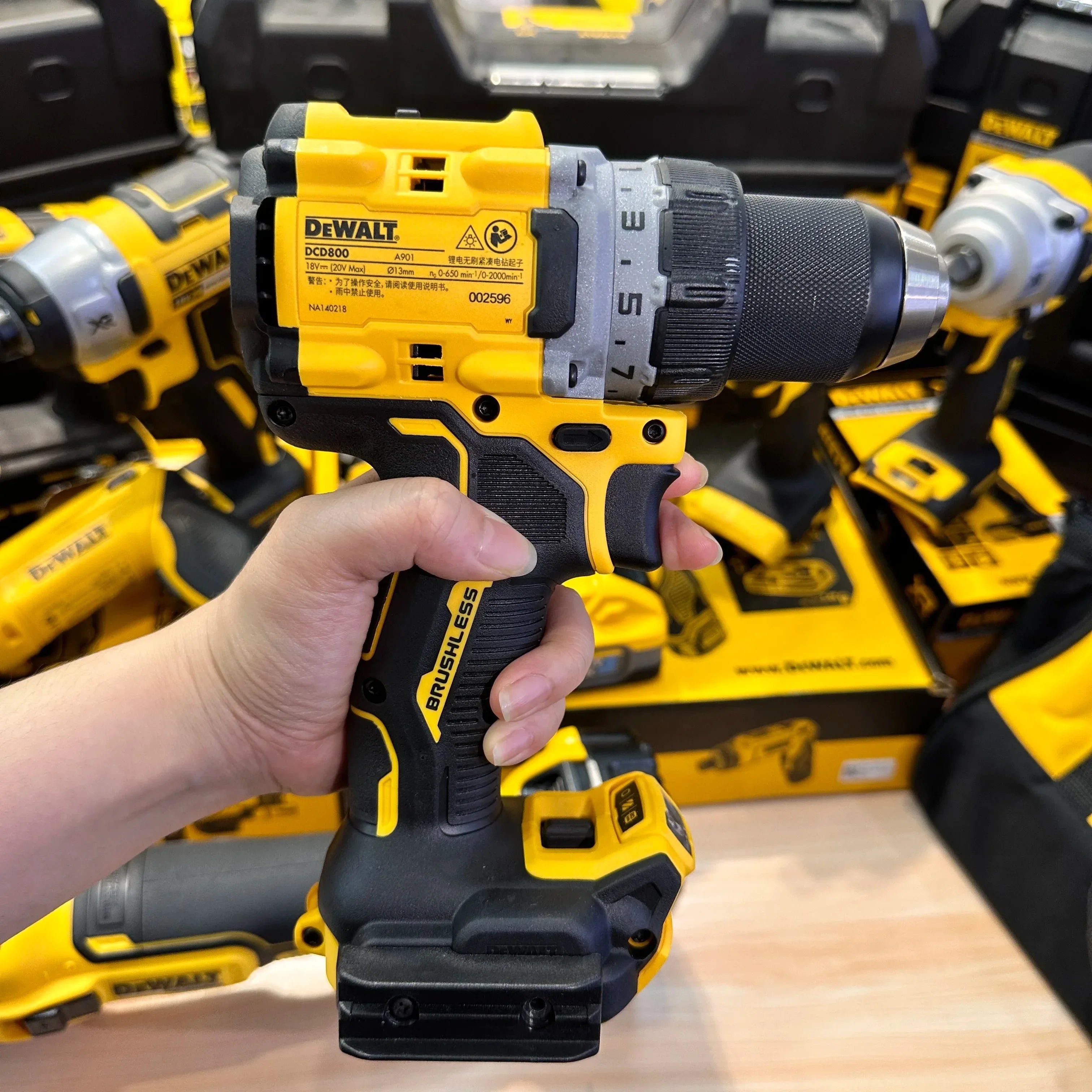 DeWalt DCD800 20V Cordless Brushless Drill - Compact, Powerful, Versatile Tool