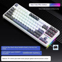 AULA F87 Pro Mechanical Keyboard 2.4g Usb Bluetooth Tri Mode Wireless 87 Key RGB PBT Gasket 5 Layer Silencing Full Key No Impact