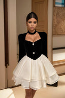 Princess Tulle Tutu Dress: Velvet & Tulle Elegance Style