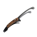 Heat Resistant 304 Stainless Steel BBQ Tongs with Wooden Grip