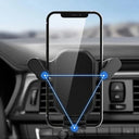 Car Phone Holder Gravity Stand: Secure Air Vent Mount for iPhone Samsung GPS  ourlum.com   