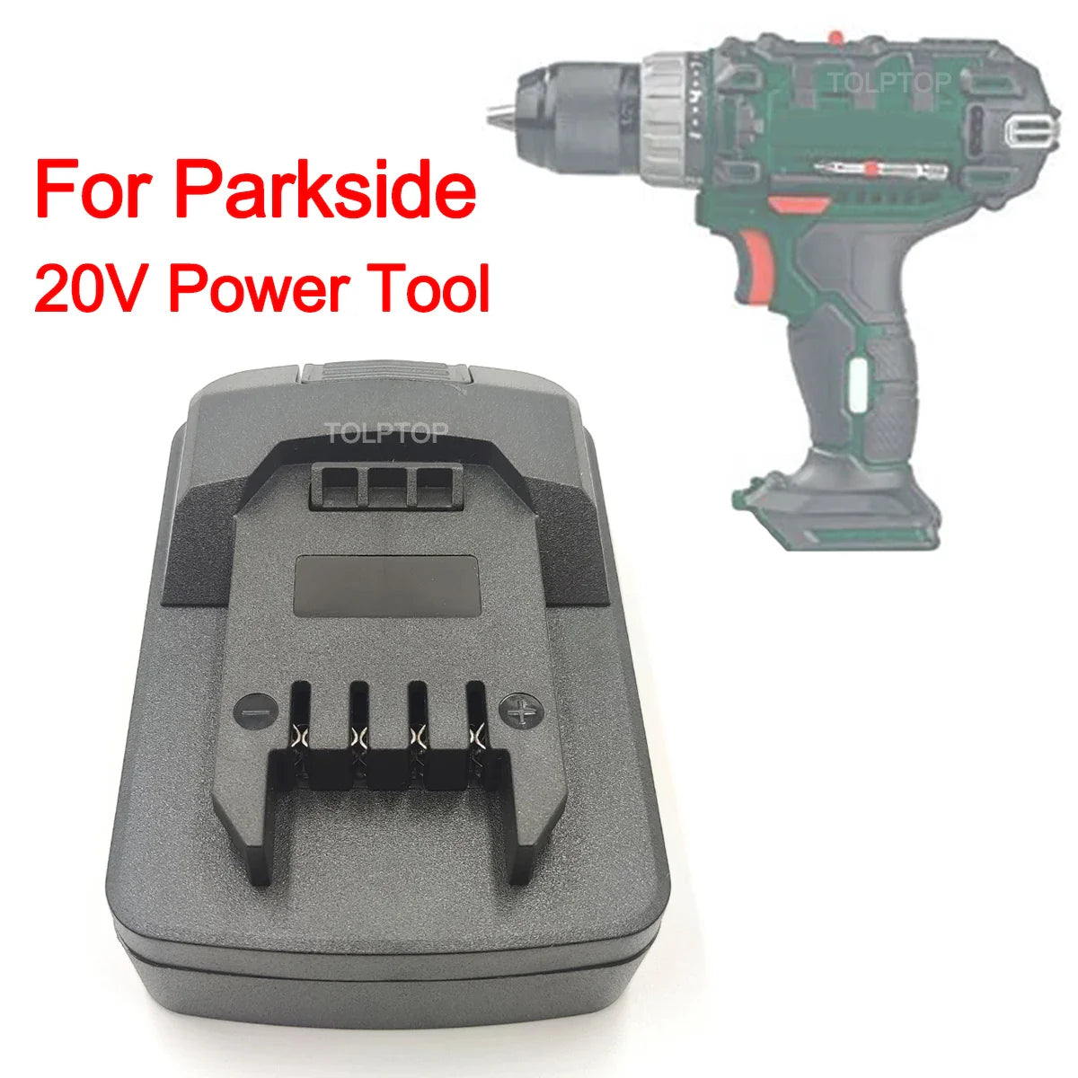 For Makita Bosch Dewalt Milwaukee Worx Devon Battery To Parkside 20V Tool Battery Adapter