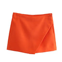 Vintage Asymmetrical Skort Stylish All-Season Upgrade