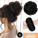 Messy Curly Chignon Bun Wig Stylish Hairpiece for Women