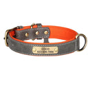 Custom Engraved Leather Dog Collar & Leash Set for Pitbulls  ourlum.com Gray XS 