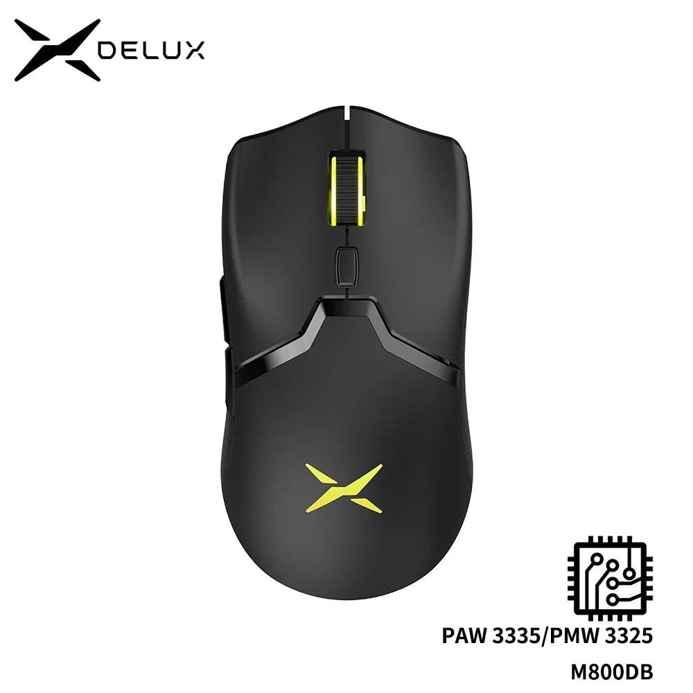 Delux M800 RGB Wireless Gaming Mouse: Ultimate Lightweight Control  ourlum.com   