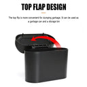 Portable Plastic Car Trash Can With Lid Box - Easy Clean