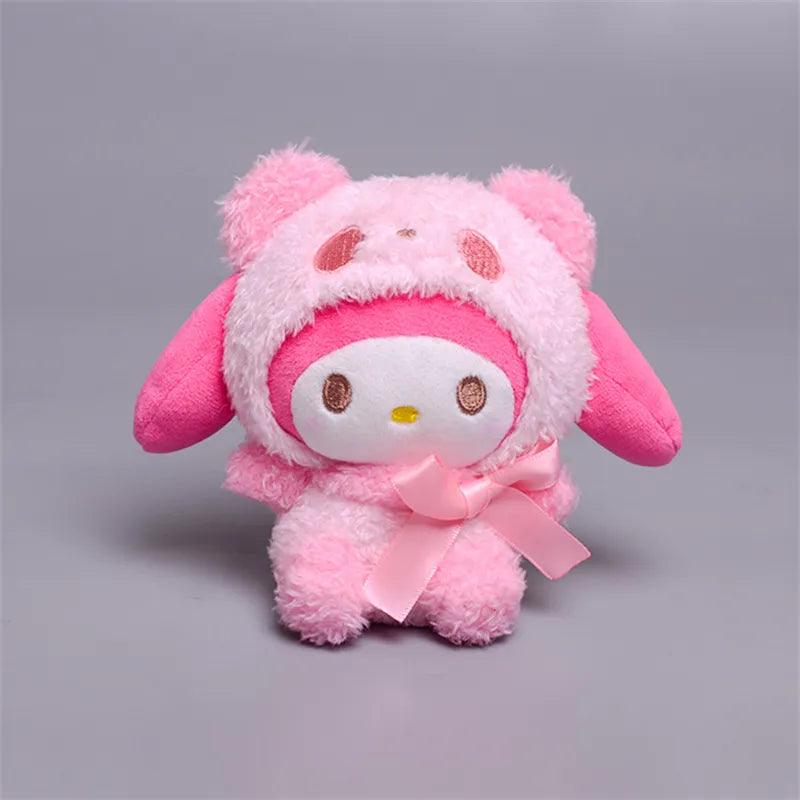 Sanrio Cartoon Plush Toy Collection: Kawali Kuromi Hello Kitty My Melody Cinnamoroll Stuffed Doll Gift  ourlum.com   