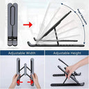 Adjustable Foldable Laptop and Tablet Stand with Heat Dissipation