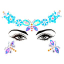 3D Sexy Face Tattoo Stickers Temporary Tattoos Glitter Fake Tattoo Rhinestones Masquerade for Women Party Face Jewels Tattoo  ourlum.com NO.28  