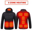 21 Areas Heated Jacket Lightweight USB Electric Coat Men Women