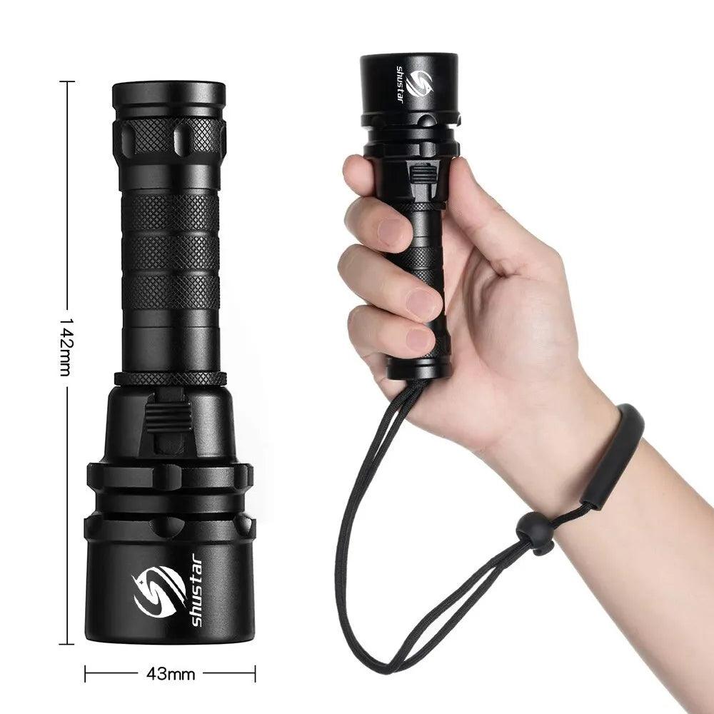 Professional Diving Flashlight: Waterproof Light for Outdoor Adventures  ourlum.com   