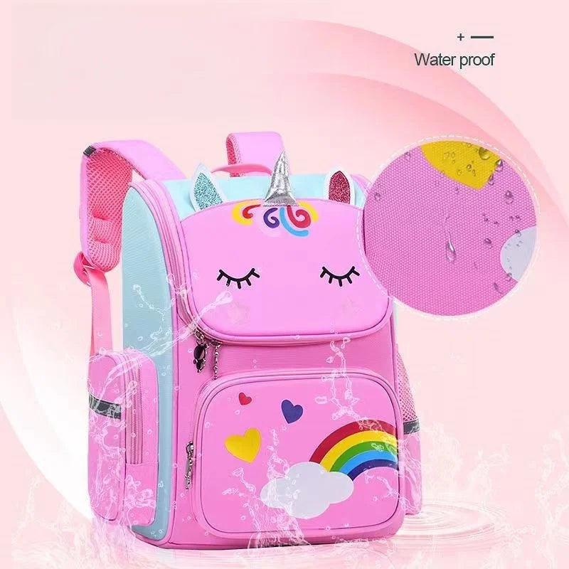 Large Capacity Waterproof Unicorn Backpack for Girls - Perfect School Bag