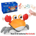 Induction Escape Crab Interactive Learning Toy: Flashing Lights, Engaging Sounds, Remote Control - Fun & Educational  ourlum.com Use batteries-Yellow  