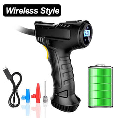 Car Air Pump Portable Digital Tire Inflator Wireless/Wired Compressor