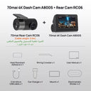 A800S Dash Cam: Crystal Clear Imaging & GPS Safety Features  ourlum.com Front n Rear Cam Poland Without TF Card