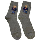 Charming Harajuku Gentleman Bear Socks Cozy Fun Fashion-Forward