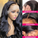 32" Brazilian Remy Body Wave Lace Front Wig Luxurious Hair