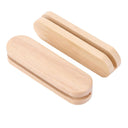 Heat Resistant Wooden BBQ Pan Handles - 2 Pcs Grilling Accessories