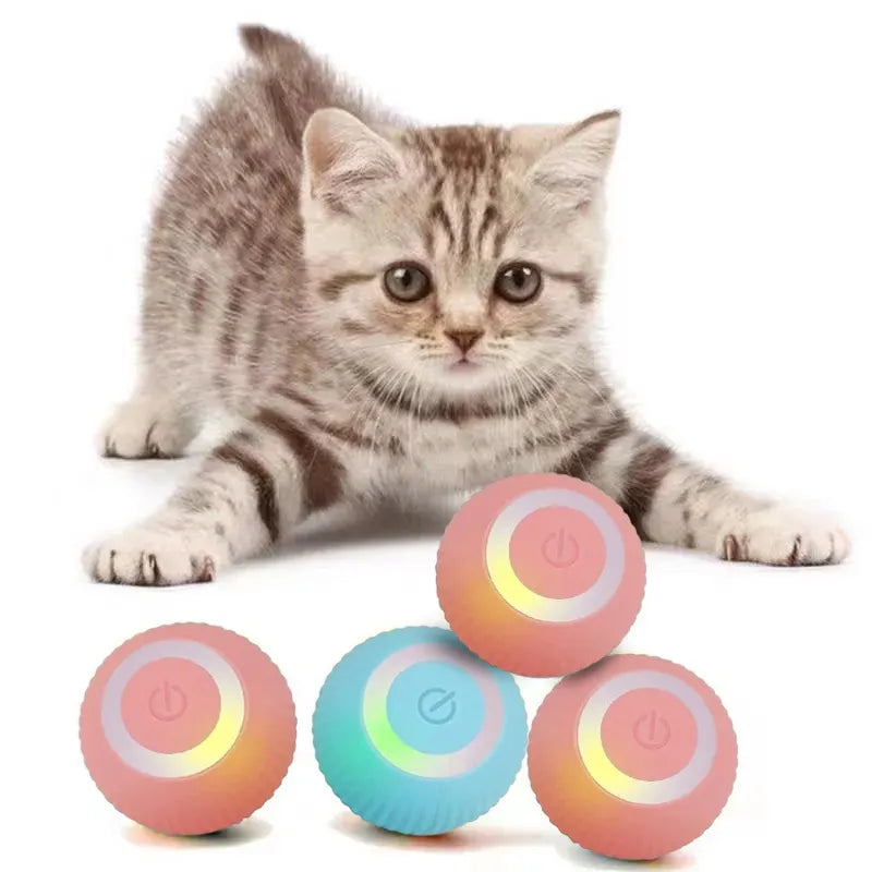 Electric Smart Cat Toy: Interactive Rolling Kitten Exercise Ball  ourlum.com   