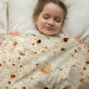 Ochine Tortilla Wrap Blanket Soft Round Throw for Cozy Fun