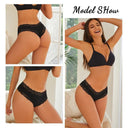 Lace Seamless Cotton Panties Elegant Low Waist Women Underwear