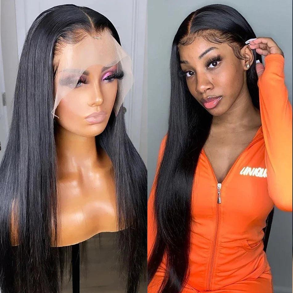 Ultimate HD Lace Frontal Wig: 30-34 Inch Straight Remy Human Hair for Effortless Styling