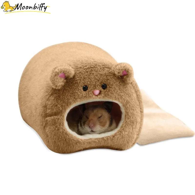 Cozy Pet Hammock: Warm Hanging Nest for Small Pets - Winter Bed for Hamsters, Mice, Guinea Pigs  ourlum.com   