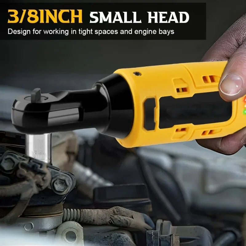 Cordless Electric Ratchet Wrench 220N.M for Dewalt 18V/20V - Impact Tool