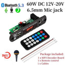 Bluetooth Amplifier Board Karaoke Microphone Car Audio Player