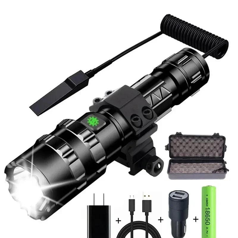 LED Tactical Hunting Flashlight: High Power Illumination for Night Scouts  ourlum.com   